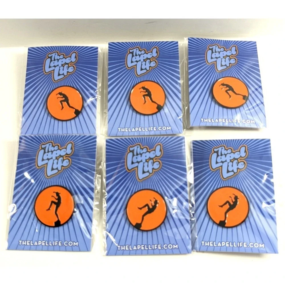 The Lapel Life Alamo City Comic Con Exclusive 2016 Silhouette Enamel Pin Orange